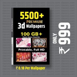 3d Wallpapers Bundle (Printable) | For Room, Fast Food, Salon & More Wallpapers Full HD