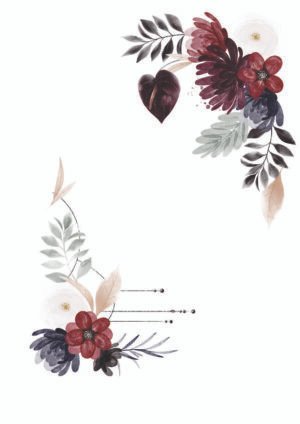 Watercolor Floral Frame Background | Elegant Flower Border Design