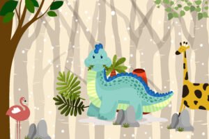 Cheerful Kids Indoor Playground Illustration for Growth Mindset and Creative Learning