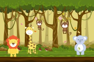 Active Kids Indoor Playground Illustration for Growth Mindset and Creative Learning