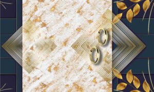 Elegant Gold Geometric Abstract Marble Pattern for Luxury Ceiling and Wall Decor / ceiling wallpaper