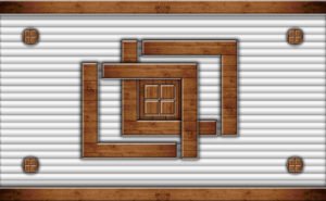 Modern 3D Interlocking Wood Geometric Ceiling and Wall Decor / ceiling wallpaper